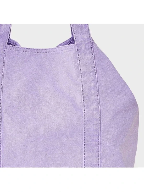 JoyLab Washed Canvas Tote Handbag - Lavender - Picture 5 of 8